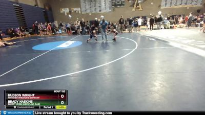 70 lbs Round 2 - Brady Haskins, Cherry Creek Wrestling Club vs Hudson Wright, Punisher Wrestling Company