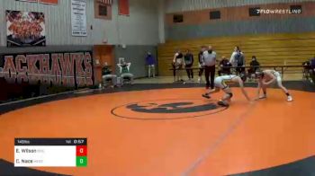 145 lbs 5th Place - Ean Wilson, Boiling Springs vs Carter Nace, West Perry