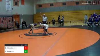 106 lbs Consolation - Cobi Johnston, Bermudian Springs vs Jimmy Snyder, Boiling Springs