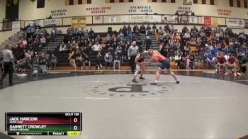 165 lbs Quarterfinal - Garrett Crowley, Berea-Midpark vs Jack Marconi, Avon Lake