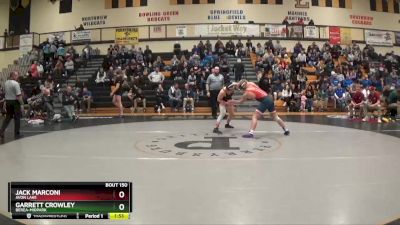 165 lbs Quarterfinal - Garrett Crowley, Berea-Midpark vs Jack Marconi, Avon Lake