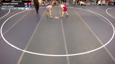 120 lbs Quarters - Beckett Edstrom, MN Elite vs Jacob Lehman, Scott West Panthers