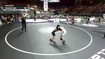 110 lbs Cons. Sub-quarters - Noah Silva vs Kingston Tran, Spartan WC