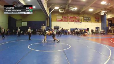 285 lbs Cons. Round 3 - Roman Defachelle, Upland vs Leo Lopez, Oak Hills