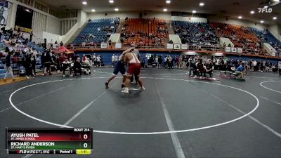 285 lbs Quarterfinal - Richard Anderson, St. Mary`s Ryken vs Ayush Patel, St. James School