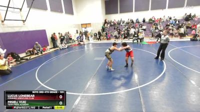 135 lbs Cons. Round 3 - Lucus LoneBear, Cougars Wrestling Club vs Misieli Vuki, Team Pride Academy