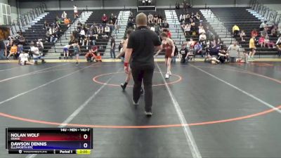 14U-7 lbs Round 2 - Nolan Wolf, Osage vs Dawson Dennis, Ellsworth RTC