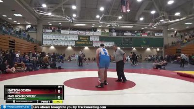 285 lbs Cons. Round 3 - Max Montgomery, Rancho Bernardo vs Matson Ochoa, Yorba Linda