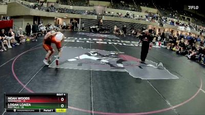 121 lbs Round 2 (4 Team) - Logan Loaiza, Post Falls vs Noah Woods, Washington