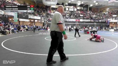 105 lbs Semifinal - Jentri Porter, Leoti Wichita County HS vs Maicey Marrs, Leon Bluestem HS