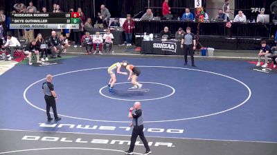 140 lbs Cons. Round 3 - Skye Guthmiller, Sioux Valley vs Rosearia Rohrer, Lennox