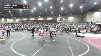 109 lbs Quarterfinal - Samantha Jordan, Nevada Elite vs Aspyn Scott, Greenwave Youth WC