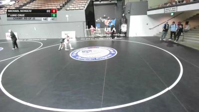 84 lbs Champ. Rd Of 32 - Michael Schultz, Origin Training Center vs Luke Cruz