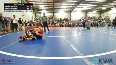 80 lbs Quarterfinal - Carter Malone, Owasso Takedown Club vs Brantley Snelson, Barnsdall Youth Wrestling