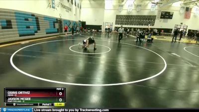 144 lbs Round 3 (10 Team) - Jaxson McGee, Fort Collins vs Osiris Ortiviz, Mead