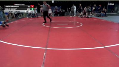62 lbs 7th Place - Chase Warriner, Willow Grove vs Kaiden Bainey, Morann