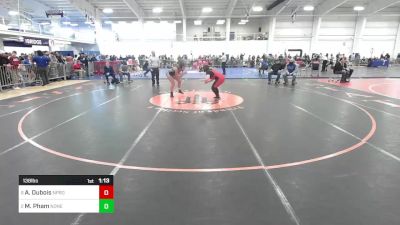 138 lbs Quarterfinal - Allie Dubois, North Providence vs MyAnh Pham, None