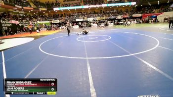 130 lbs Quarterfinal - Liam Rogers, Eagle River High School vs Frank Rodriguez, Student Wrestling Development Program