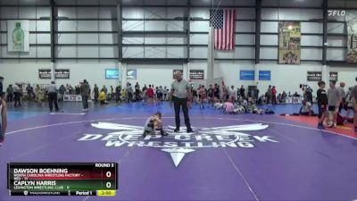 55 lbs Round 3 (4 Team) - Dawson Boehning, NORTH CAROLINA WRESTLING FACTORY - RED vs Caplyn Harris, LEXINGTON WRESTLING CLUB