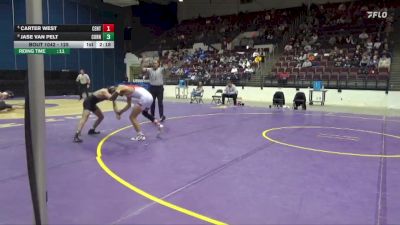 125 lbs Cons. Semi - Jase Van Pelt, Cornell College vs Carter West, Central