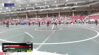 85 lbs Round 1 - Iliana Torres, WTC vs Adison Schlotfeld, NWA