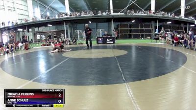 127 lbs Placement Matches (8 Team) - Mikayla Perkins, Indiana vs Anne Schulz, Ohio