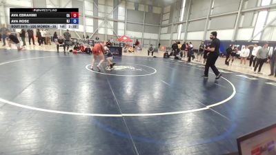 U20 Women - 55 lbs Cons. Round 4 - Ava Ebrahimi, CA vs Ava Rose, NJ