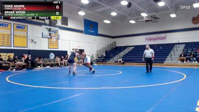 197 lbs Semifinals (16 Team) - Drake Wood, Big Bend Community College vs Chad Adams, Cowley College