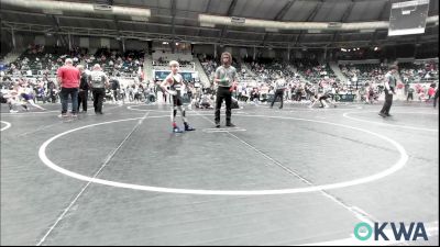 70 lbs Consi Of 8 #1 - Ivan Russell, Eufaula Ironheads Wrestling Club vs Clayton Merrell, Mannford Pirate Youth Wrestling