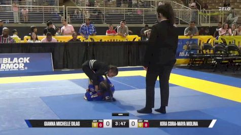 Kira Cora-Maya Molina vs Gianna Michelle Dilag 2025 Pan Kids Jiu-Jitsu IBJJF Championship