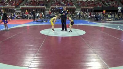 77 lbs Cons. Round 1 - Owen Smart, Team Champs vs Lane Willson, Miles City Wrestling Club