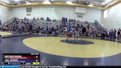 53 lbs Cons. Round 3 - Matthew Gramig, Maurer Coughlin Wrestling Club vs Cael Maddox, Contenders Wrestling Academy