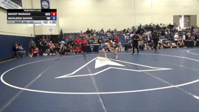 103 lbs Cons. Round 1 - Navjot Waraich, Menlo College vs Nataleigh Zapata, Texas Wesleyan