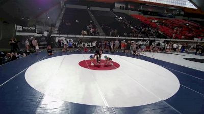 52-58.4 lbs Champ. Round 4 - Carson Huffman vs Davina Devine, Idaho