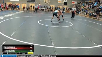 171 lbs Quarterfinal - Aiden Roschi, Eagle River High School vs COLTON BOBO, Chugiak High School