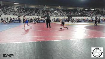 84 lbs Round Of 32 - Adrian Colescott, Madill vs Kruze Brooksher, Glenpool JH