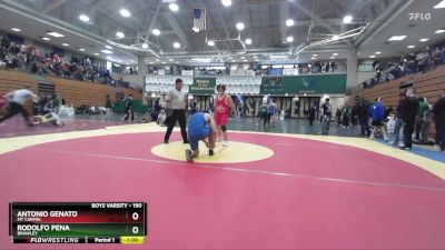 190 lbs Cons. Round 3 - Rodolfo Pena, Brawley vs Antonio Genato, Mt Carmel