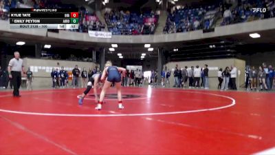 100 lbs Champ. Round 2 - Emily Peyton, Unattached vs Kylie Tate, Unattached