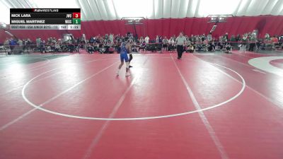 USA Junior Boys - 113 lbs Quarters - Miguel Martinez, Wisconsin vs Nick Lara, Jefferson Wrestling Club