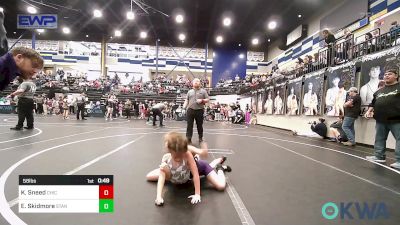 58 lbs Rr Rnd 5 - Karleigh Sneed, Chickasha Youth Wrestling vs Emiliana Skidmore, Standfast OKC