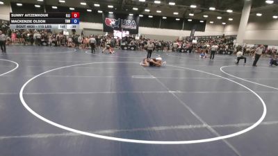 115 lbs Cons. Sub-rd Of 32 - Sunny Aitzemkour, Illinois vs Mackenzie Olson, The Best Wrestler