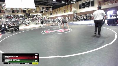 190 lbs Champ. Round 2 - Dominic Dotson, Poway vs Breyden Rush, Del Oro