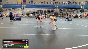 144 lbs Cons. Semi - Cadigan Kimball, Saint Paul`s School vs Ryder Kolat, Archbishop Spalding