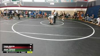 185 lbs Round 4 - Emma Thomas, Cypress Creek (Girls) vs Tania Rincon, Cy-Fair (Girls)