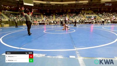 58 lbs Round Of 32 - Caius Moore, Standfast vs Jonathan Mabie, Choctaw Ironman Youth Wrestling