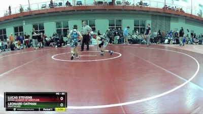 85 lbs Cons. Round 2 - Leonard Oatman, Unattached vs Lucas Stevens, Rhyno Academy Of Wrestling