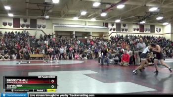 134-135A 1st Place Match - Tayvia Kirk, Davenport vs Brooklyn Mau, Assumption, Davenport