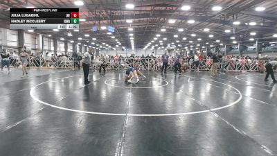 116 lbs Round 3 (12pm Friday) - Hadley Mccleery, Iowa vs Julia Lugabihl, Lady Reapers