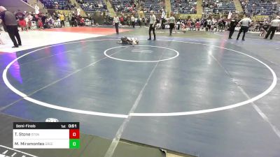 78 lbs Semifinal - Teddy Stone, Stone Wrestling vs Miles Miramontes, Greeley Metro