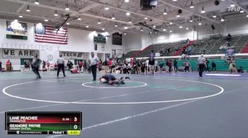 190 lbs 3rd Place Match - Lane Peachee, Washington vs GeAndre Payne, Warren Central